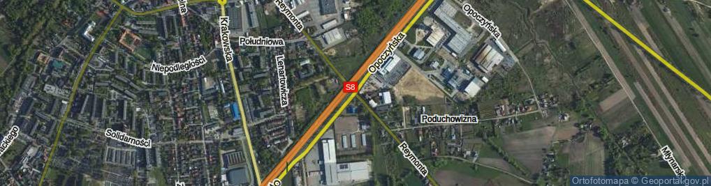 Zdjęcie satelitarne Opoczyńska ul.